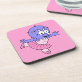 イラストレーションのトリケラトップバレエダンサー。 コースター (左側)