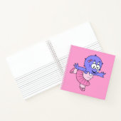 イラストレーションのトリケラトップバレエダンサー。 ノートブック (内部)
