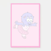 イラストレーションのトリケラトップバレエダンサー。 ポストイット (正面)
