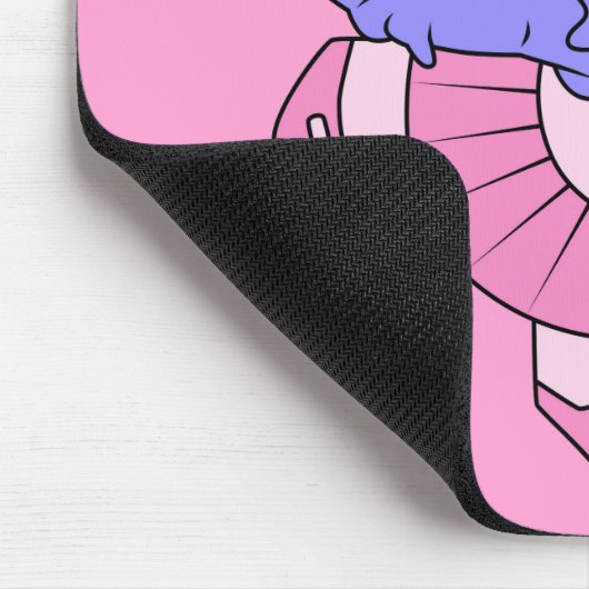 イラストレーションのトリケラトップバレエダンサー。 マウスパッド (コーナー)