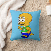 イラストレーションのトリケラトップランナー。 クッション (ブランケット)