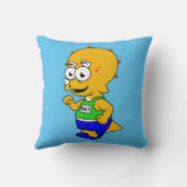 イラストレーションのトリケラトップランナー。 クッション (裏面)