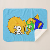 イラストレーションのトリケラトップランナー。 シェルパブランケット (正面(横))