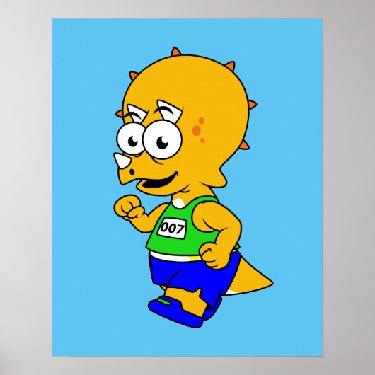 イラストレーションのトリケラトップランナー。 ポスター (正面)