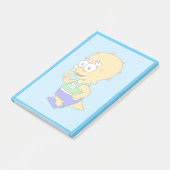 イラストレーションのトリケラトップランナー。 ポストイット (アングル)