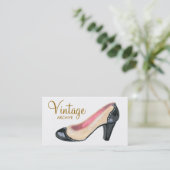 イラストレーションのハイヒールポンプ名刺 名刺 (スタンド正面)