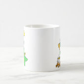 イラストレーションのパラショロフォス恐竜料理 コーヒーマグカップ (中央)