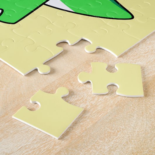 イラストレーションのパラショロフォス恐竜料理 ジグソーパズル (側面)