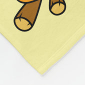 イラストレーションのパラショロフォス恐竜料理 フリースブランケット (角)