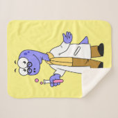 イラストレーションのブロントサウルス化学者。 シェルパブランケット (正面(横))