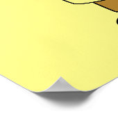 イラストレーションのブロントサウルス化学者。 ポスター (角)