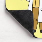 イラストレーションのブロントサウルス化学者。 マウスパッド (コーナー)