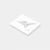 イラストレーションのプテラノドン恐竜。 ポストイット (アングル)