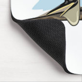 イラストレーションのプテラノドン恐竜。 マウスパッド (コーナー)