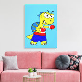 イラストレーションのボクシング。 キャンバスプリント (インサイチュ (リビング))