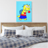 イラストレーションのボクシング。 キャンバスプリント (インサイチュ (寝室))