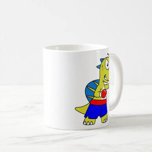 イラストレーションのボクシング。 コーヒーマグカップ (正面右)