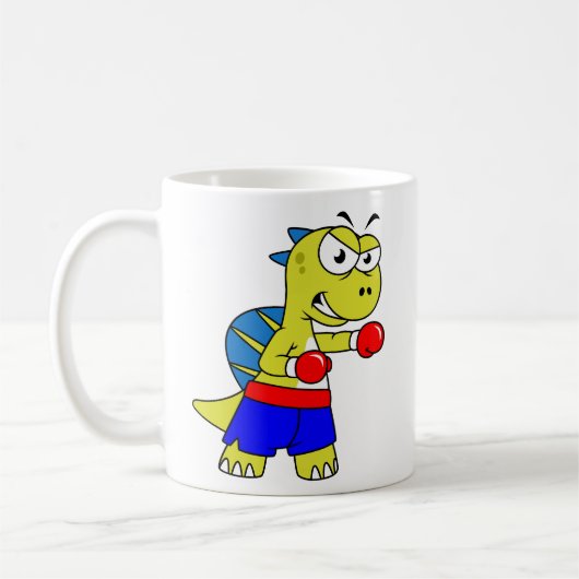 イラストレーションのボクシング。 コーヒーマグカップ (左)