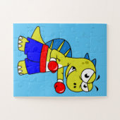 イラストレーションのボクシング。 ジグソーパズル (横)