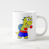イラストレーションのボクシング。 ジャンボコーヒーマグカップ (右)