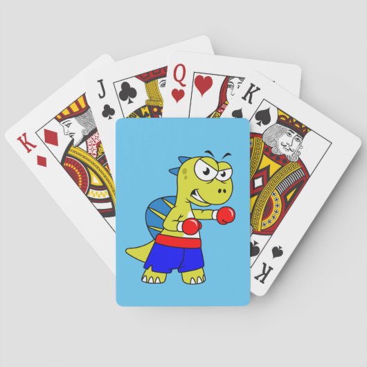 イラストレーションのボクシング。 トランプ (裏面)