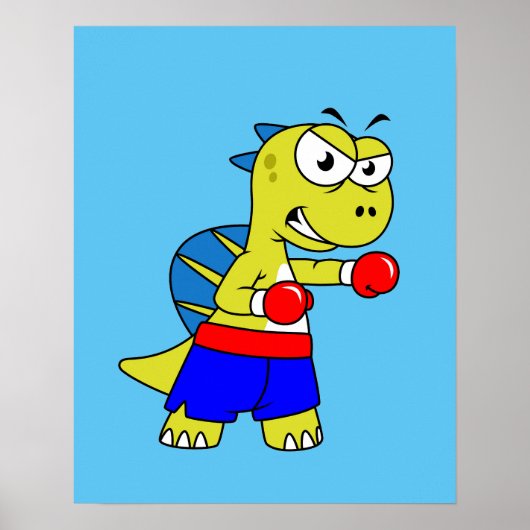 イラストレーションのボクシング。 ポスター (正面)