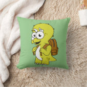 イラストレーションのリュックサックとトリケラトプス。 クッション (ブランケット)