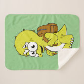 イラストレーションのリュックサックとトリケラトプス。 シェルパブランケット (正面(横))