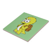 イラストレーションのリュックサックとトリケラトプス。 タイル (側面)