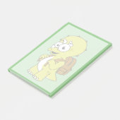 イラストレーションのリュックサックとトリケラトプス。 ポストイット (アングル)