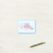 イラストレーションのローチネスのモンスタースキューバダイバー。 ポストイット (デスク上)