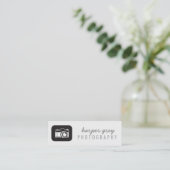 イラストレーションの写真撮影の名刺 スキニー名刺 (スタンド正面)