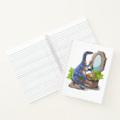 イラストレーションの化粧をしたイグアノドン。 ノートブック (内部)