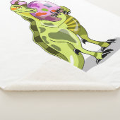 イラストレーションの卵を持つランベオサウルス。 シェルパブランケット (3/4)