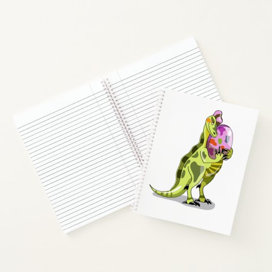 イラストレーションの卵を持つランベオサウルス。 ノートブック (内部)