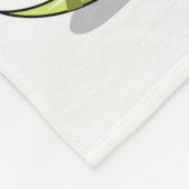 イラストレーションの卵を持つランベオサウルス。 フリースブランケット (角)