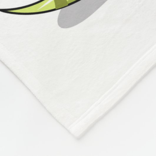 イラストレーションの卵を持つランベオサウルス。 フリースブランケット (角)