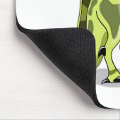 イラストレーションの卵を持つランベオサウルス。 マウスパッド (コーナー)