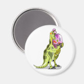 イラストレーションの卵を持つランベオサウルス。 マグネット (正面/裏面)