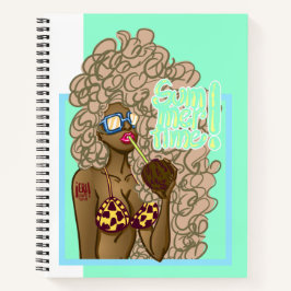 イラストレーションの夏期 ノートブック