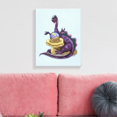 イラストレーションの宝石商。 キャンバスプリント (インサイチュ (リビング))