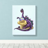 イラストレーションの宝石商。 キャンバスプリント (インサイチュ (ウッドフロア))