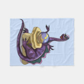 イラストレーションの宝石商。 フリースブランケット (正面(横))