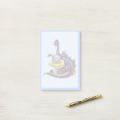 イラストレーションの宝石商。 ポストイット (デスク上)