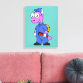 イラストレーションの尖頭配管工。 キャンバスプリント (インサイチュ (リビング))