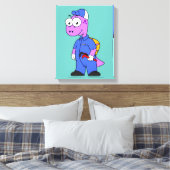 イラストレーションの尖頭配管工。 キャンバスプリント (インサイチュ (寝室))