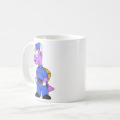 イラストレーションの尖頭配管工。 コーヒーマグカップ (正面左)