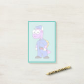 イラストレーションの尖頭配管工。 ポストイット (デスク上)