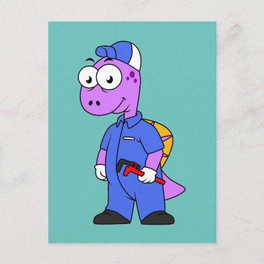 イラストレーションの尖頭配管工。 ポストカード (正面)