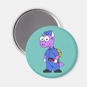 イラストレーションの尖頭配管工。 マグネット (正面/裏面)